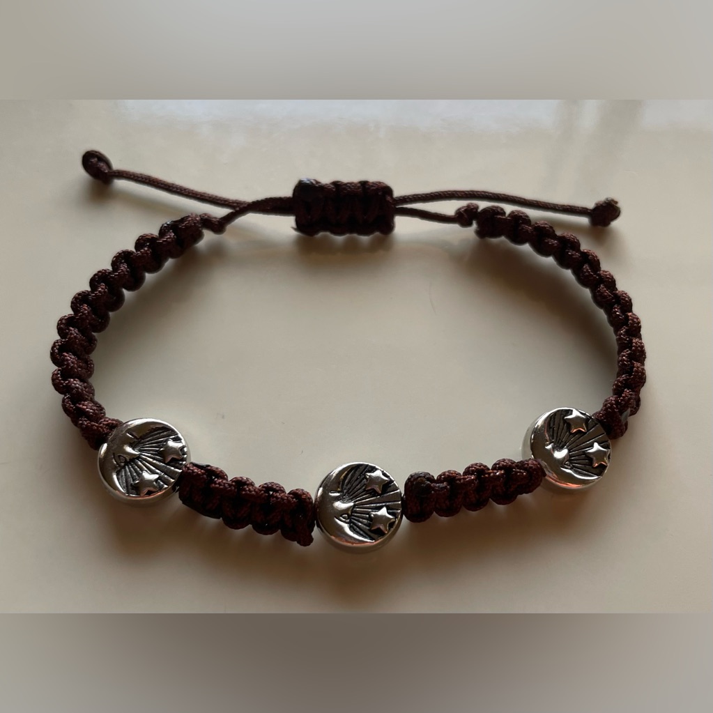 Brand New Threaded Two-Sided Charms Bracelet